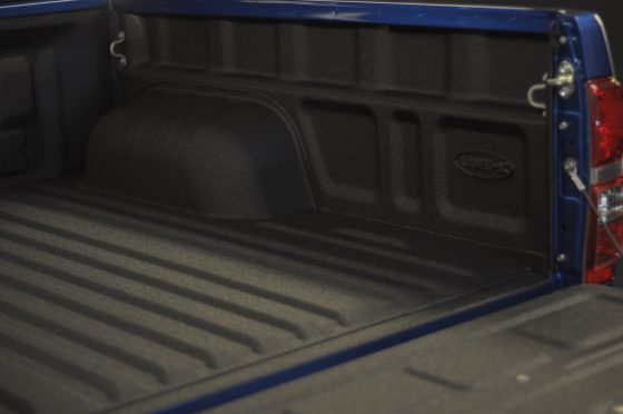 LINE-X spray-on bedliner in a pick-up truck bed